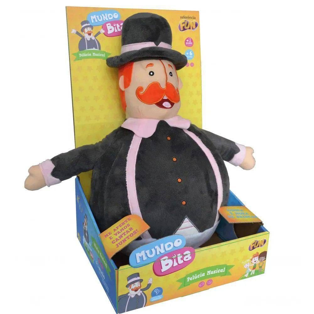 Pelúcia Grande Mundo Bita Com Sons 50cm Fun Divirta-Se 82627