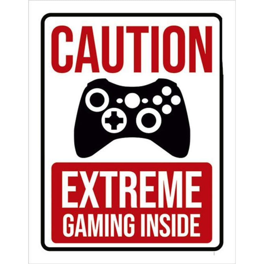 Kit 10 Placas Caution Extreme Gaming Inside Xb