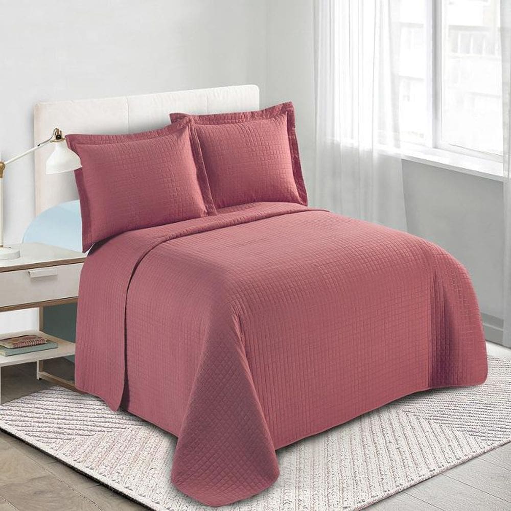 Colcha Loft Casal Vermelho 220x240 - Camesa