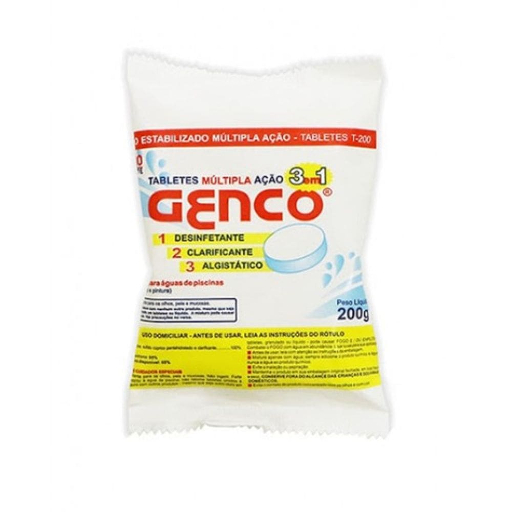 Tablete Multípla Ação 3x1 T-200 200g GENCO