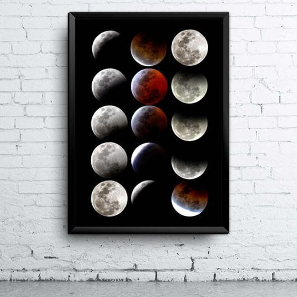Quadro Fases Da Lua A4