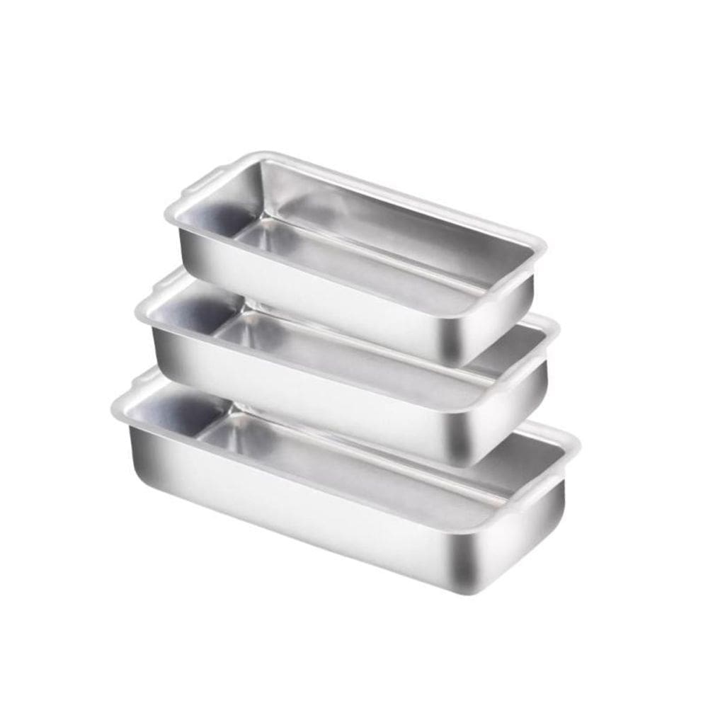 Cojunto De Assadeiras Forma De Pão N1-3 De Aluminio