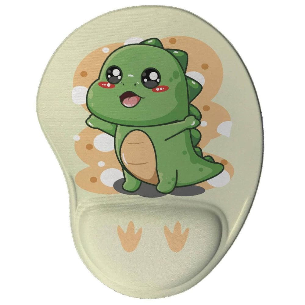 Mouse Pad Ergonômico Dinossauro Kawaii Presente Geek