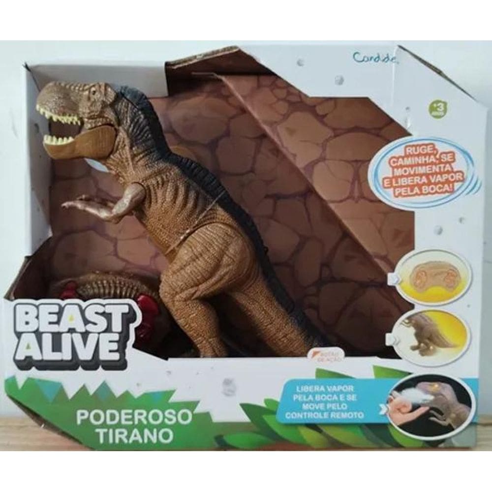 Trex Poderoso Solta Fumaça Controle Remoto Candide