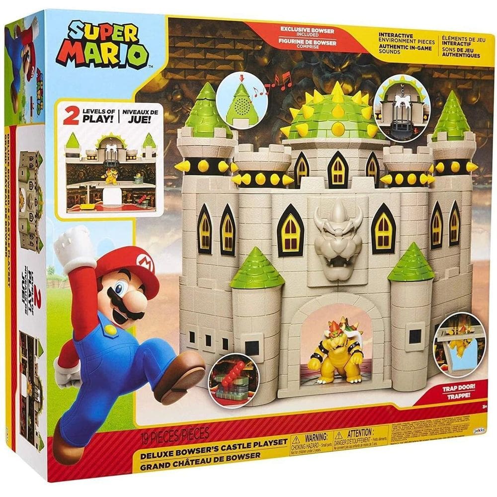 Brinquedo Playset Super Mario Castelo do Bowser Candide 3017