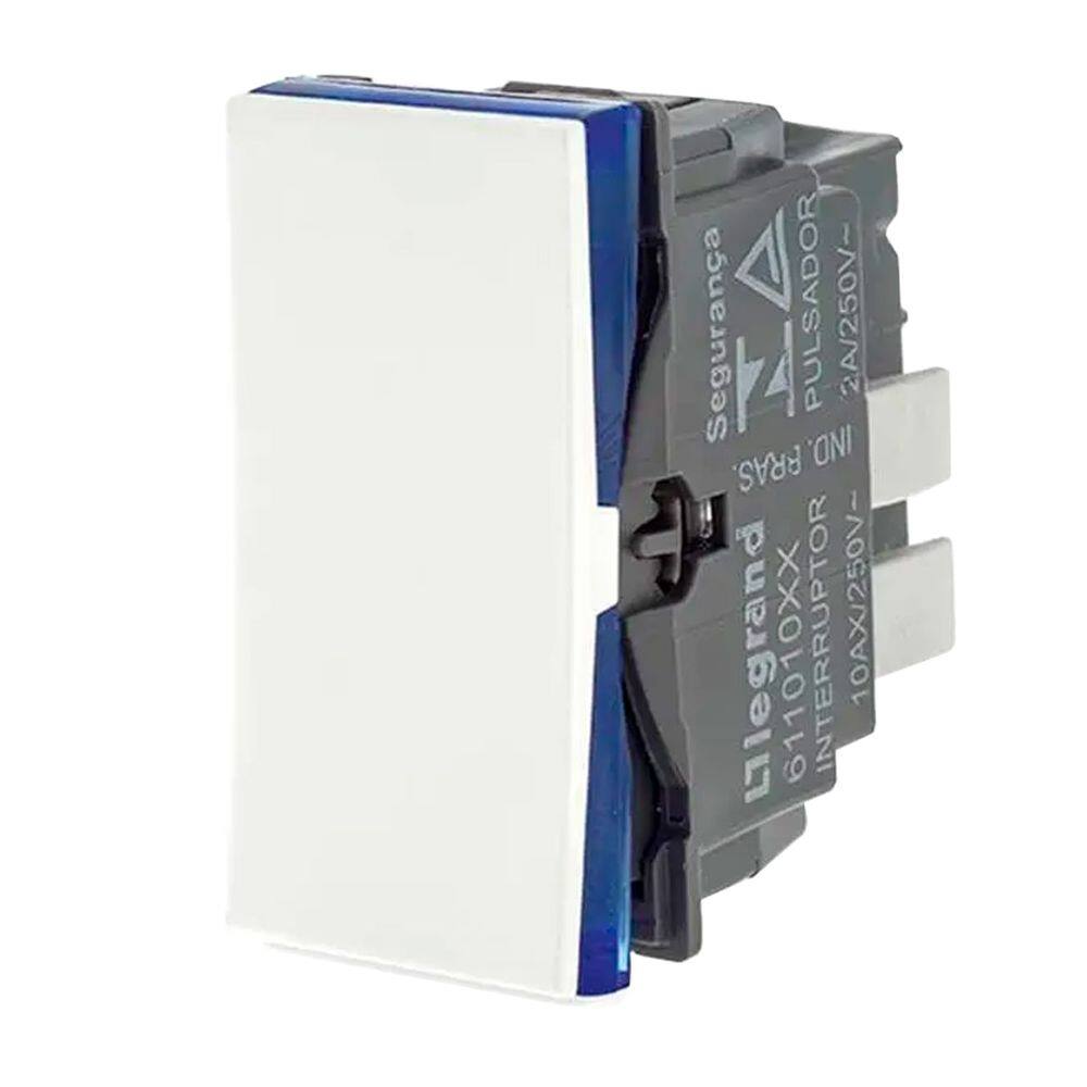 Modulo Pial Plus + Interruptor Simples Branco Borne Automático