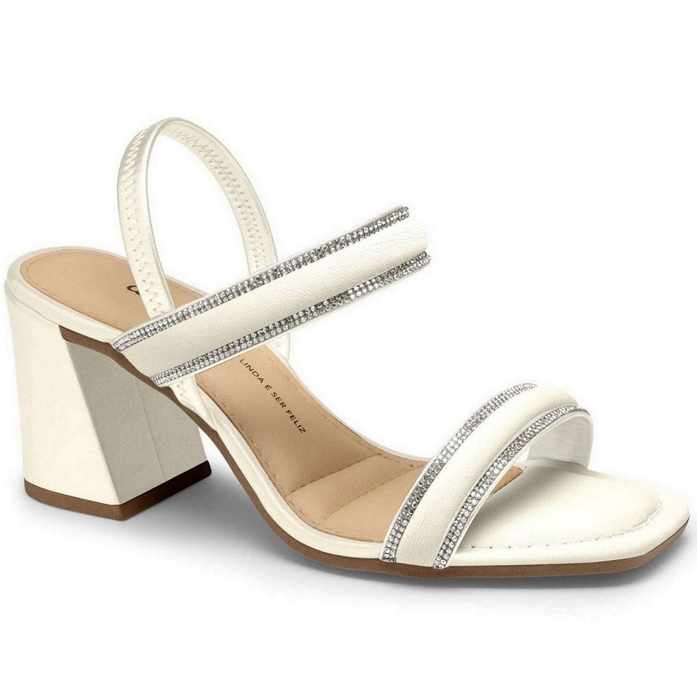 Sandália Feminina Dakota Strass Calce Facil Elástico Y8361