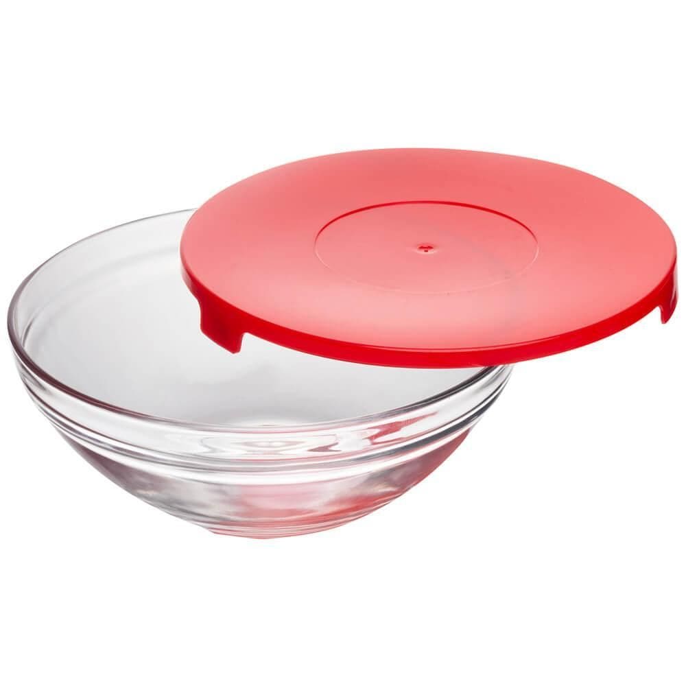 Pote de Vidro com Tampa Vermelho 1200ml 1 peça - Casambiente