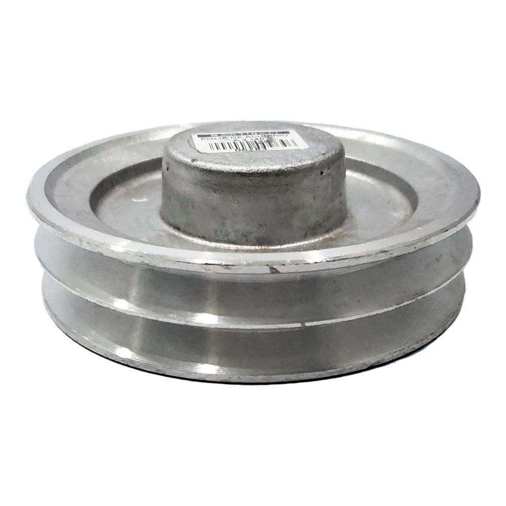 Polia de Alimínio para Transmissão em V 2 Canais Tipo A 140mm - Alucal PAL140A2