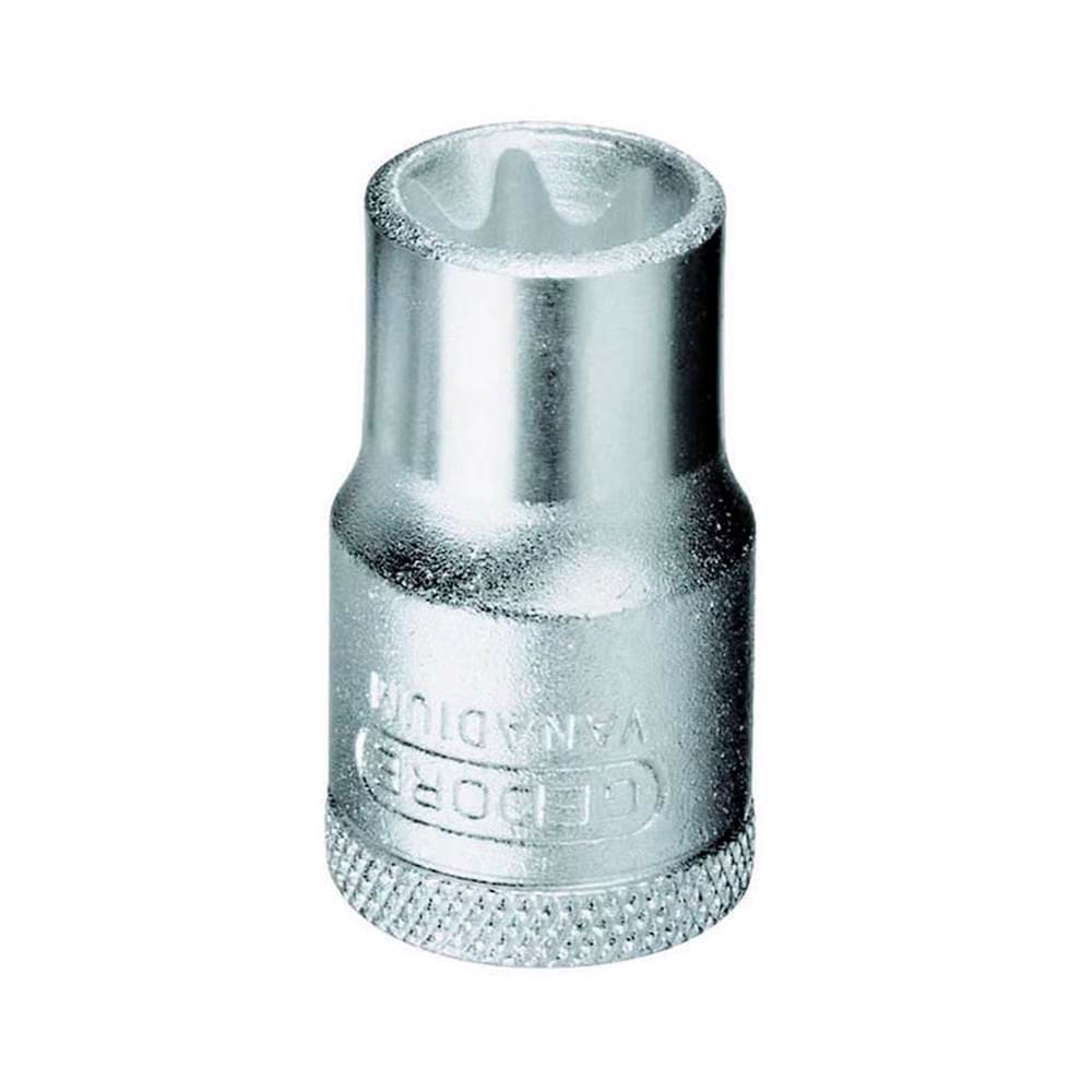 Soquete Hexalobular Curto Tipo Tork 12 MM Encaixe de 1/2" - Gedore 015627