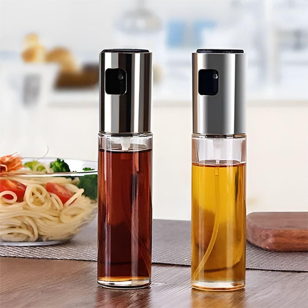 Kit 2 Borrifadores De Vinagre Azeite E óleo Churrasco Cozinhar Spray Pulverizador Culinário De 100ml