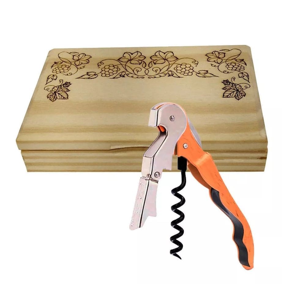 Saca Rolha Abridor de Garrafa Pulltex Pulltaps Madeira Print