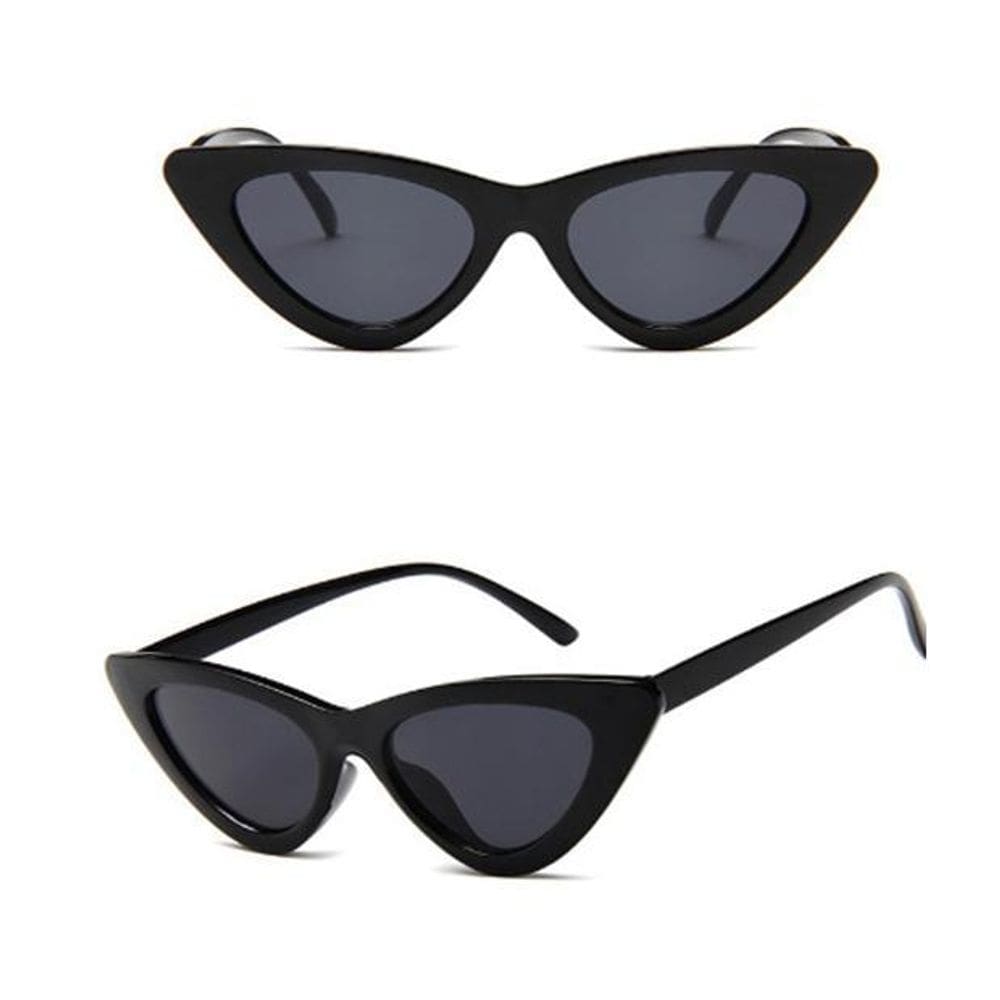 Óculos De Sol Cat Eye Preto Gatinho Retro Vintage