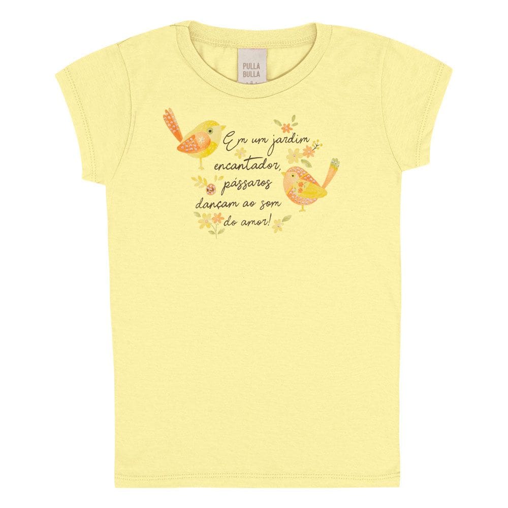 Blusa Infantil Menina - Amarelo - 50702-4