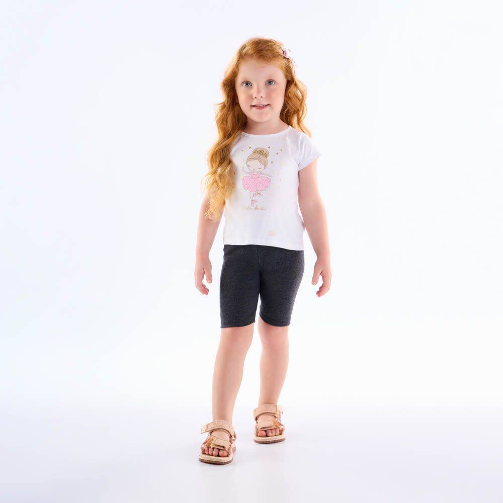 Blusa Primeiros Passos Menina - Branco - 50602-3