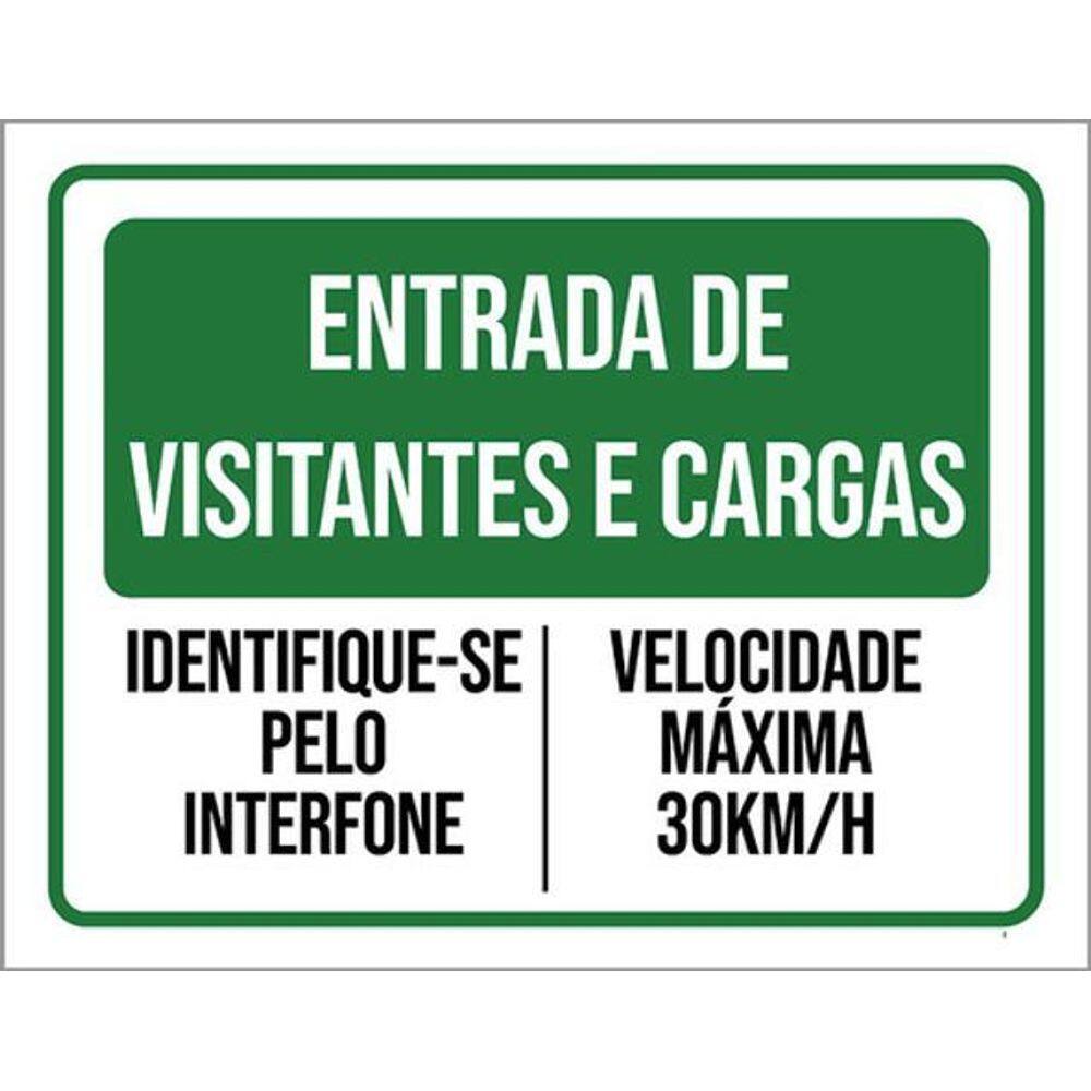 Kit 5 Placas Entradas Visitantes Cargas Interfone