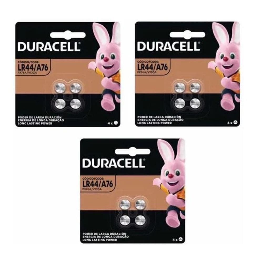Kit 20 Pilha Moeda Lr44 / A76 Bateria Duracell