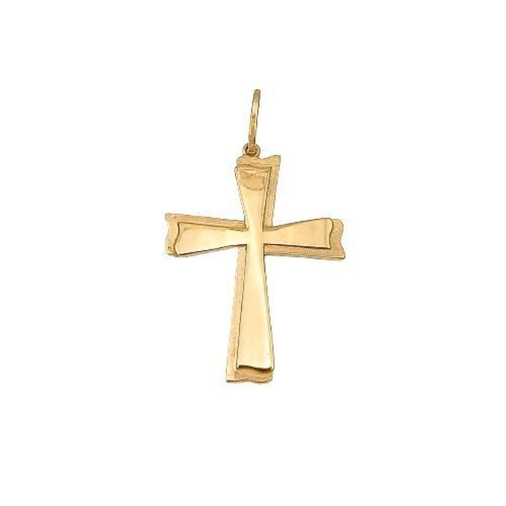 Pingente Cruz Em Ouro 18K