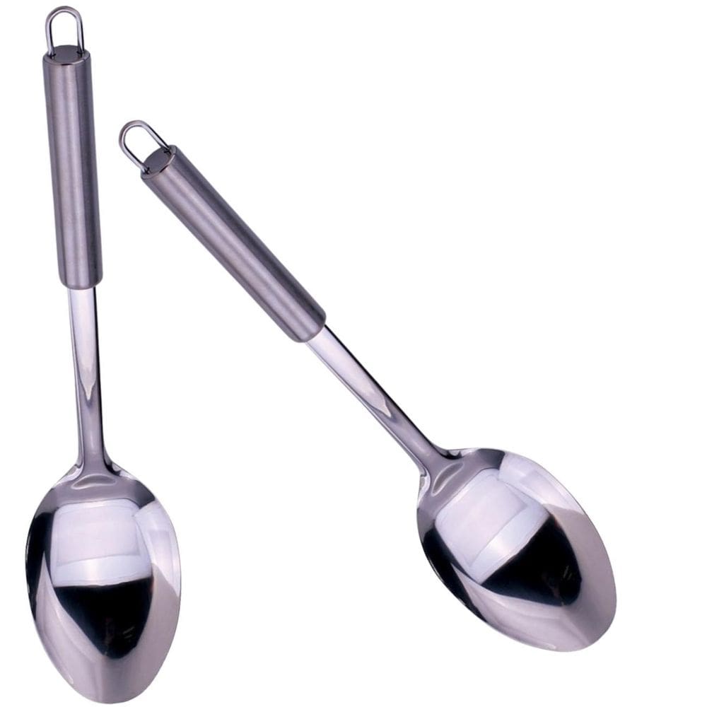 Kit 4 Colher Arroz Inox Cozinha Restaurante Buffet Hotel