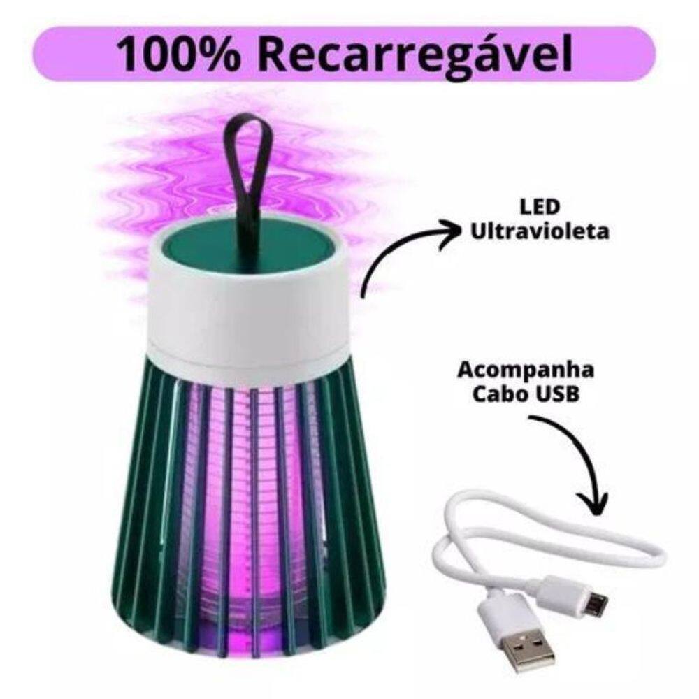 Mata Mosquito Led Uv Eletrônico Pernilongo Insetos Repelente