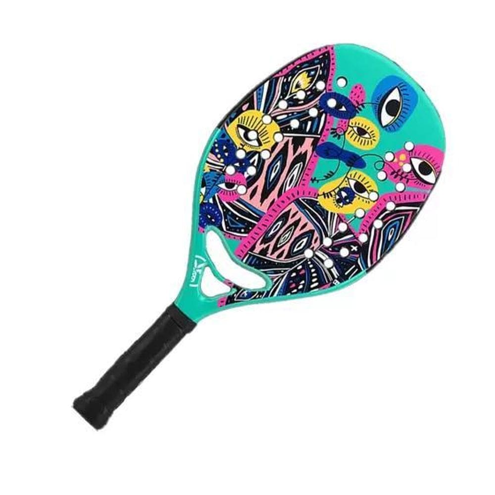Raquete Beach Tennis Turquoise Samsara - Kevlar 22mm