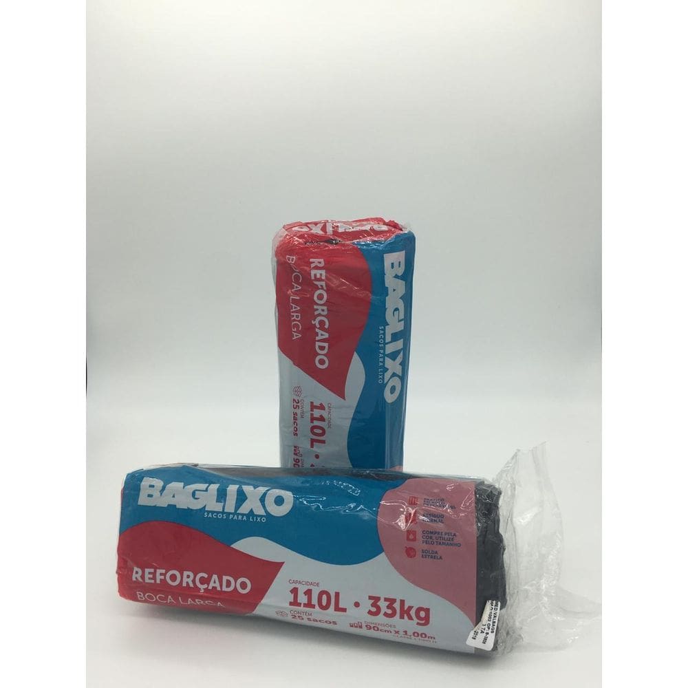 Saco de Lixo 110 Litros Reforçado - Prático e Resistente