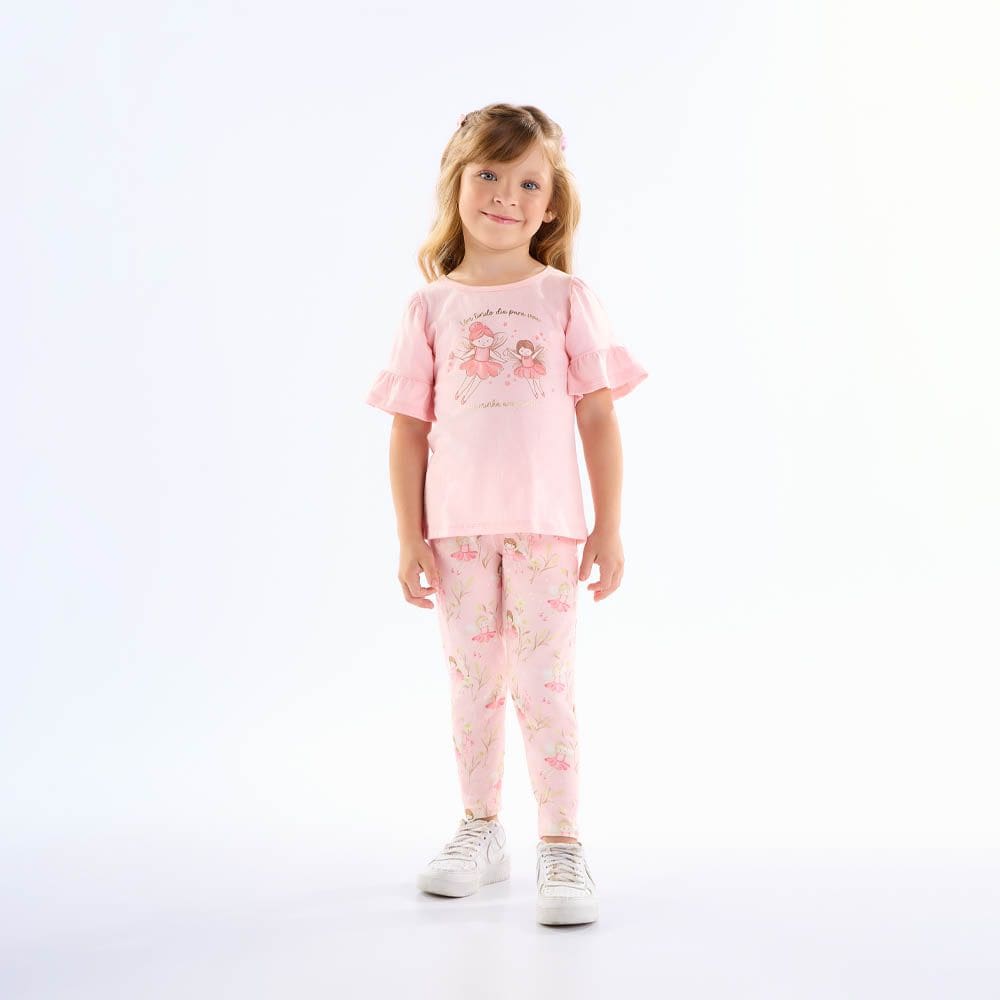 Conjunto Primeiros Passos  Menina - Rose - 50629-11
