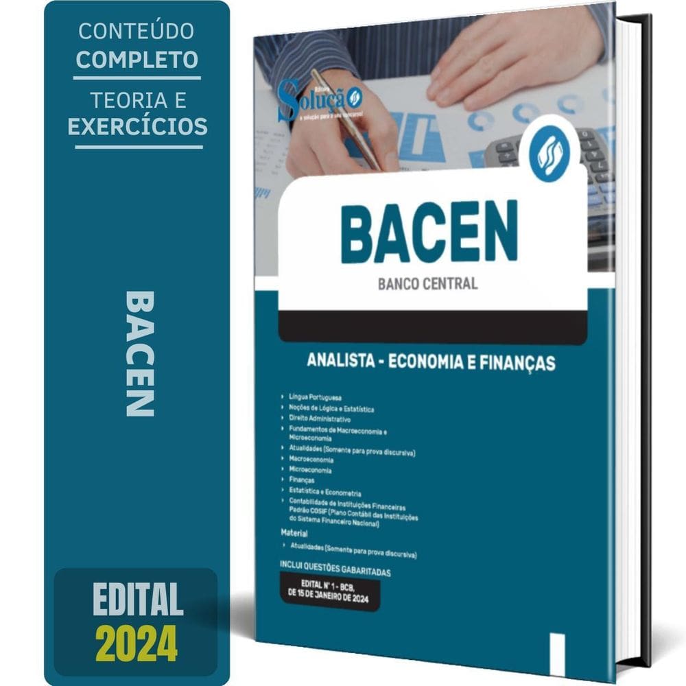Apostila Bacen 2024 - Analista - Economia E Finanças