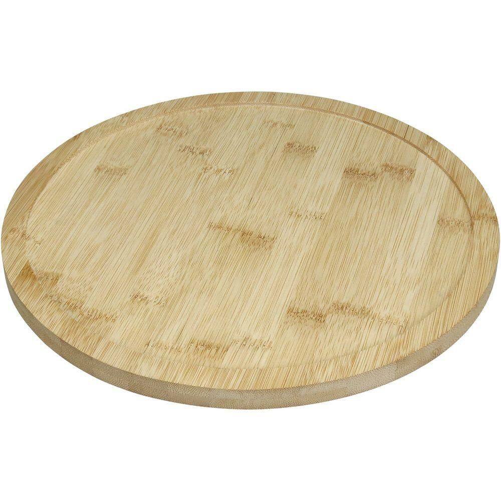 Bandeja Giratoria Para Servir Bailarina Home&co Bambu 3x30x30cm Natural