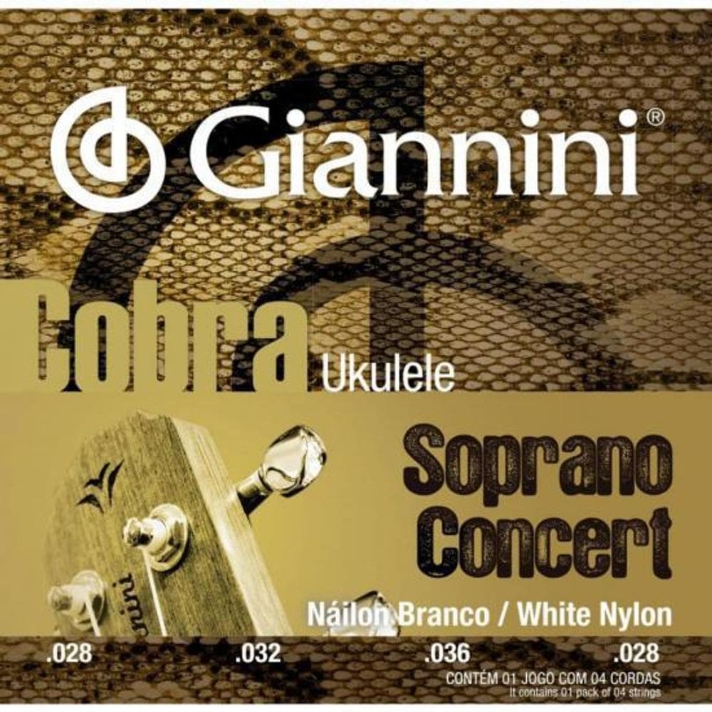 Encordoamento Para Ukulele Nylon Concert Giannini