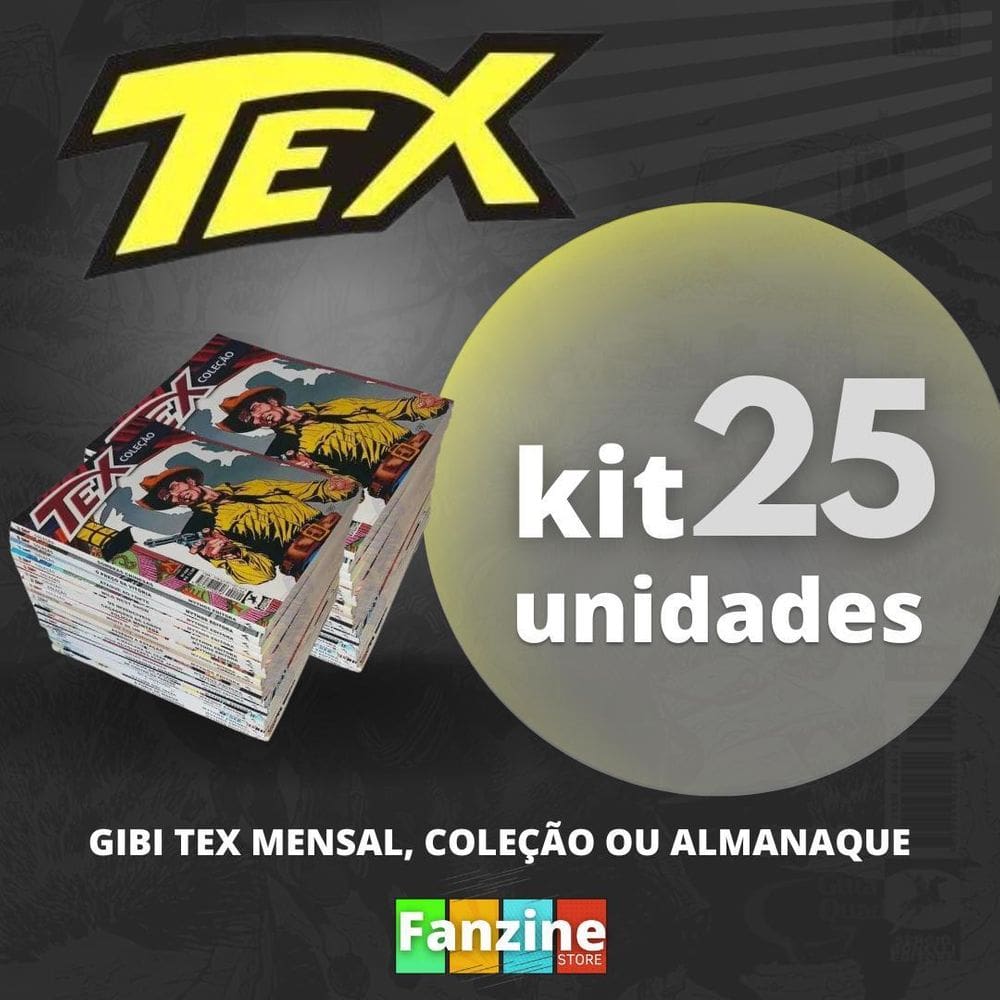 Revista Gibi Tex Mensal Kit 25 HQs Novos Coleção Almanaque