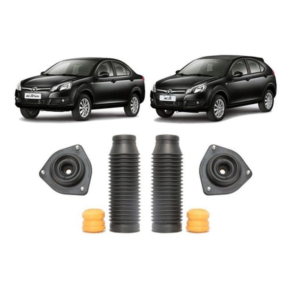 Kit Batente Suspensão Jac J3 13-16 Coxim Rolamento Coifa