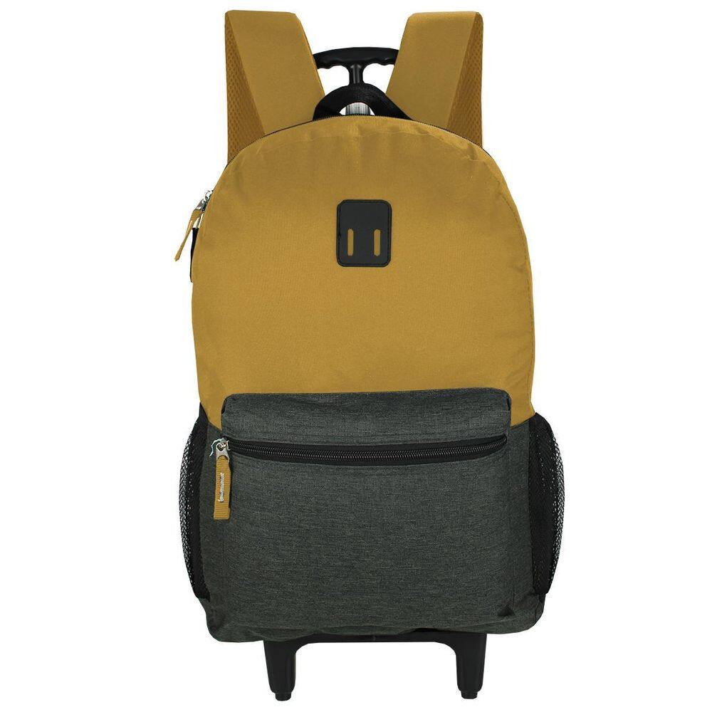 Mochila Escolar Rodinhas Estampa Casual 44cm | Marca XYZ