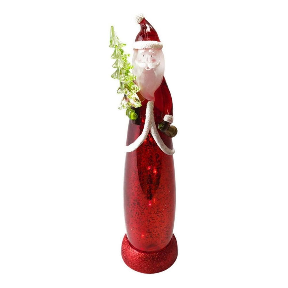 Luminária Natalina Vermelha Papai Noel Grande - 42cm
