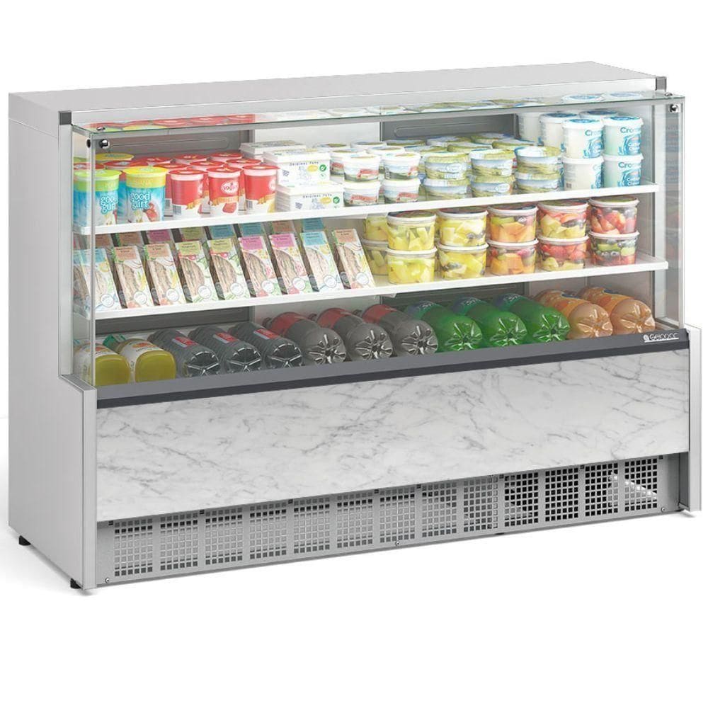 Balcão Refrigerado Universal Aurora 2 Placas Frias Gpda175r Gelopar 2 Placa Fria 1,73mt Branco 220v