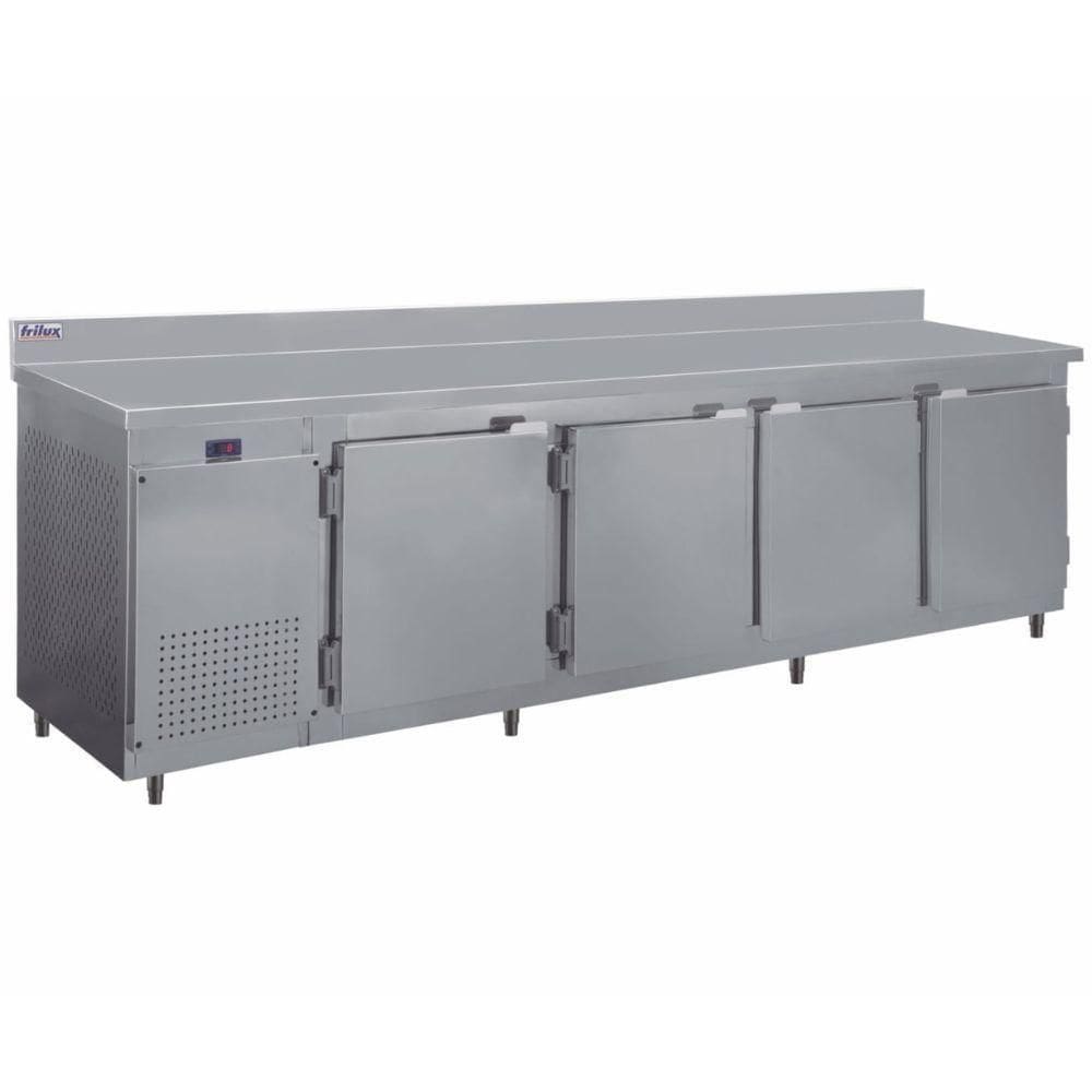 Balcão De Encosto 4 Portas 860 Litros Rf046 Frilux Balcão Refrigerado Inox 110v