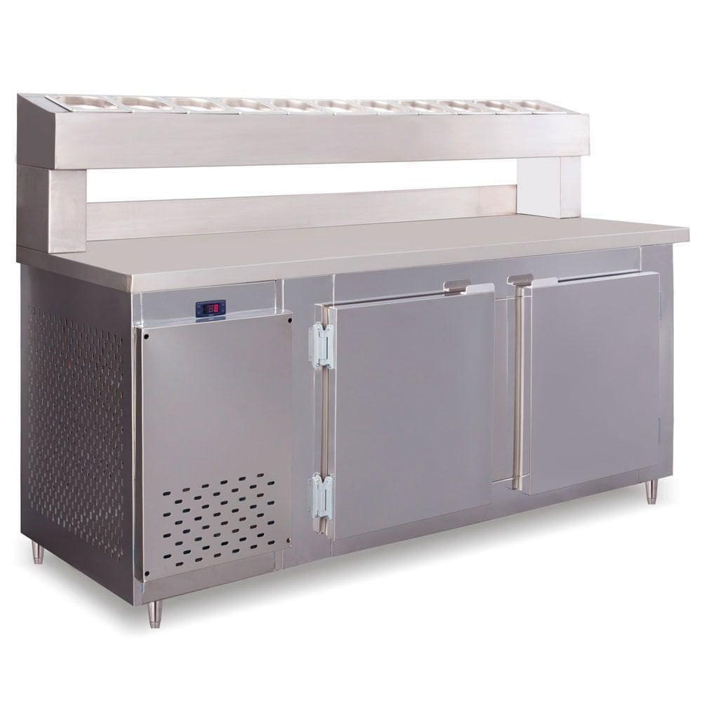 Balcão Condimentado 3 Portas 720 Litros Rf045 Frilux Balcão Refrigerado Inox 220v