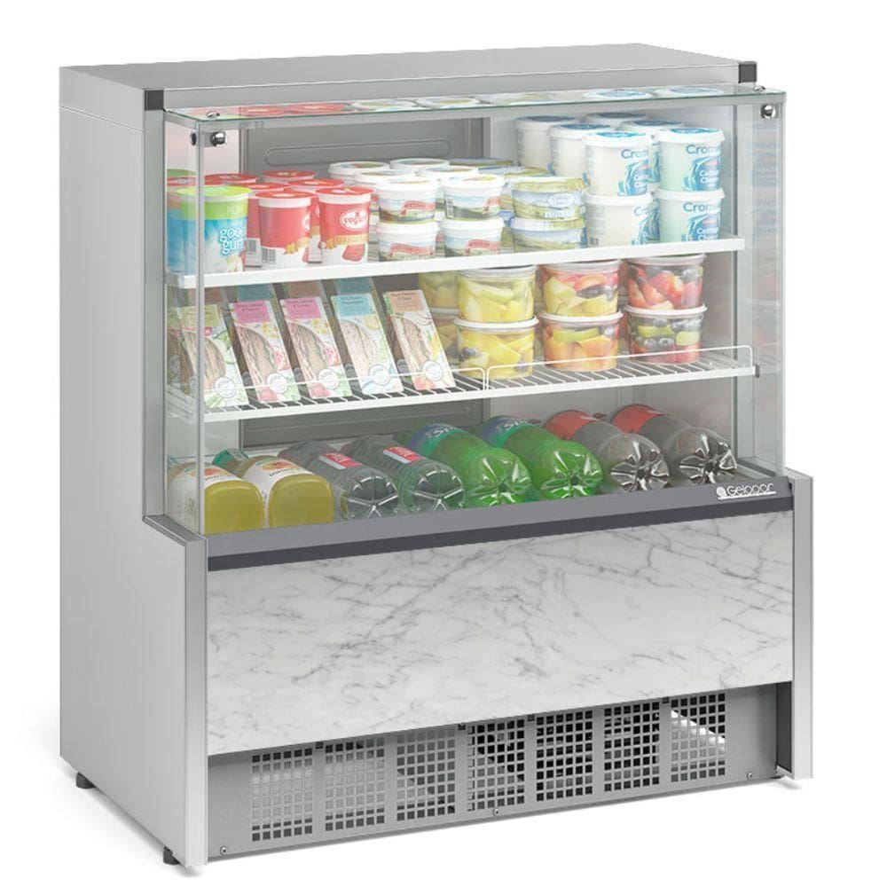 Balcão Refrigerado Aurora 1 Placa Fria Gpsa110r Gelopar Aurora 1 Placa Fria 1,07mt Branco 220v