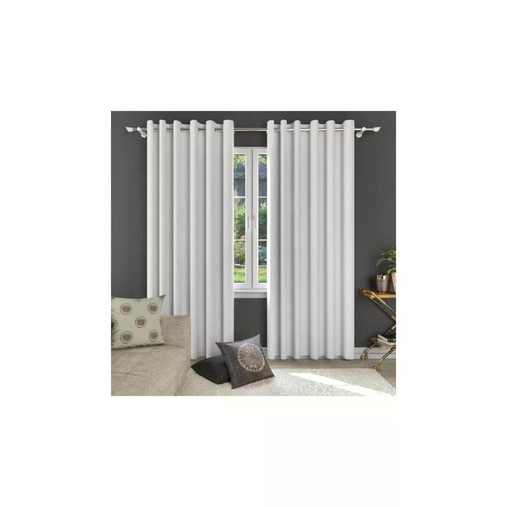Cortina Donna 400x250cm Vitalle Plano Blackout Branco