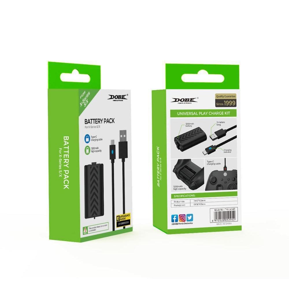 Kit Bateria E Cabo Para Controle De X-Box X Series S/X Dobe