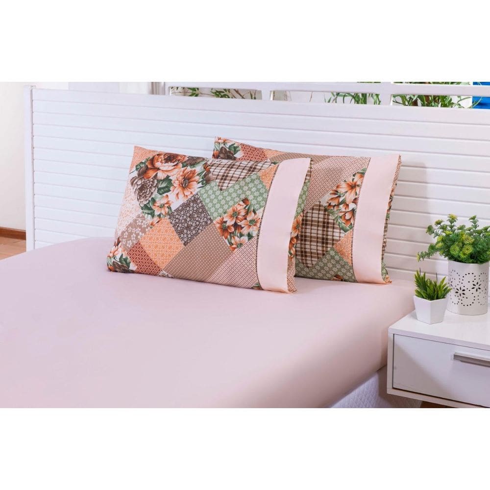 Jogo Lençol 3 Peças Cama Viúva 1,88M X 1,28M X 30Alt Percal