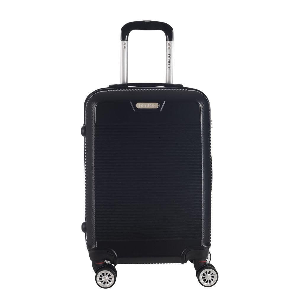 Mala De Bordo Pequena Abs Denlex Ma1121 Cadeado Integrado Rodas Duplas Giro 360º Preto P