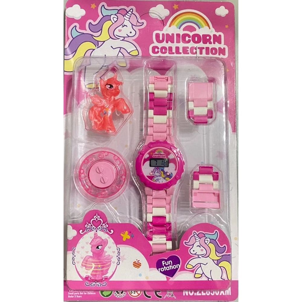 Lego Relógio Aranha Infantil Pulseira Ajustável + Mini Boqueninho Giratório 360