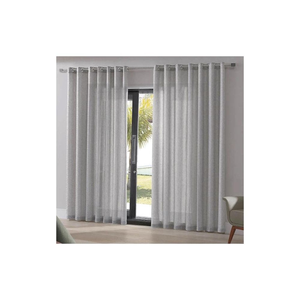 Cortina Bella Janela 420x250 cm Duplex Malta Taupe