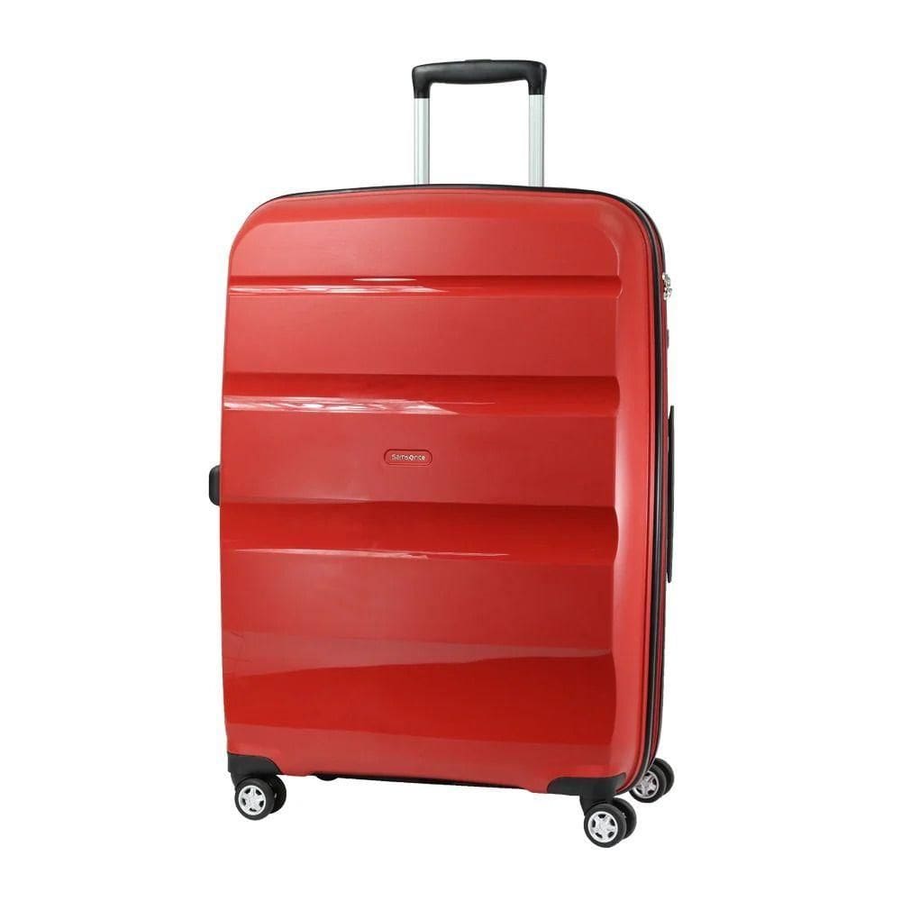 Mala De Viagem Grande Expansível Em Polipropileno Samsonite Spin Air Cadeado Tsa Vermelho G