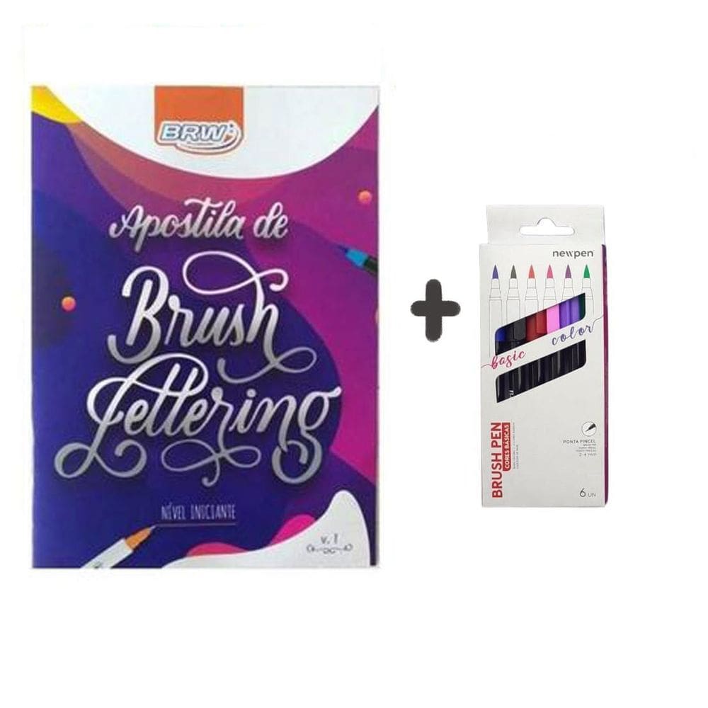 Kit Lettering Iniciante Budget Cores Básicas