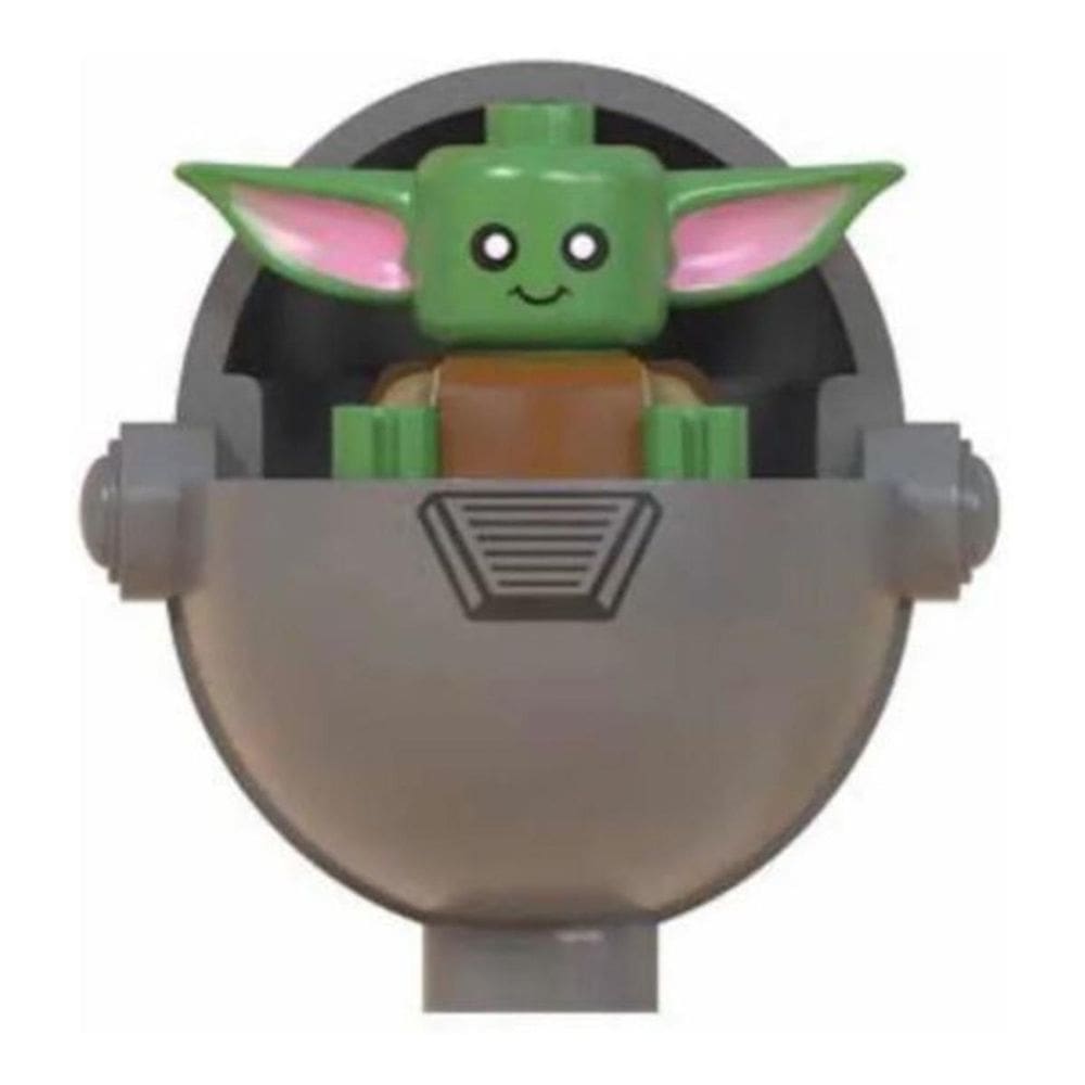 Baby Yoda Aeroba Mandalorian Boneco Blocos Montar Star Wars