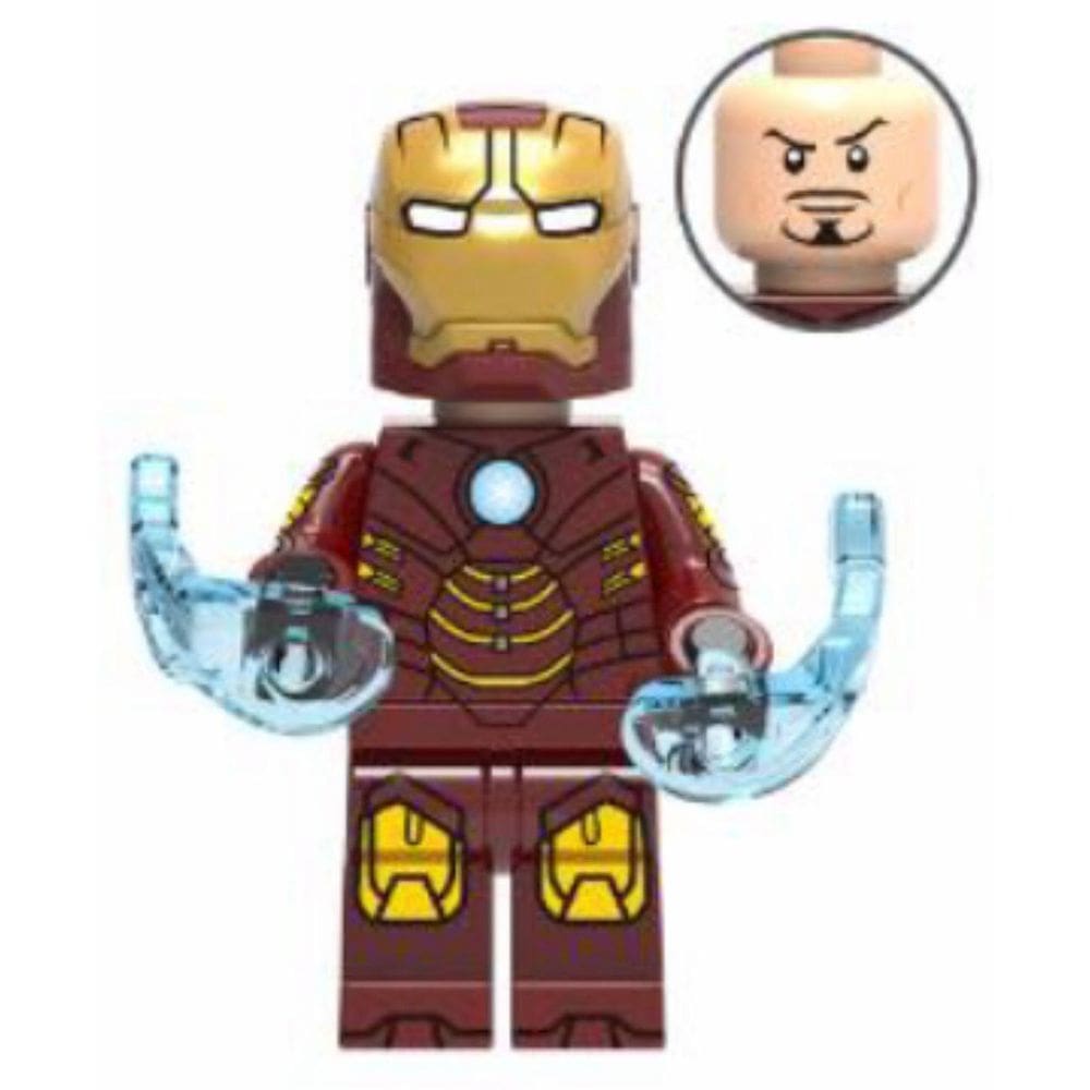 Boneco Blocos De Montar Homem De Ferro Armadura Mk4