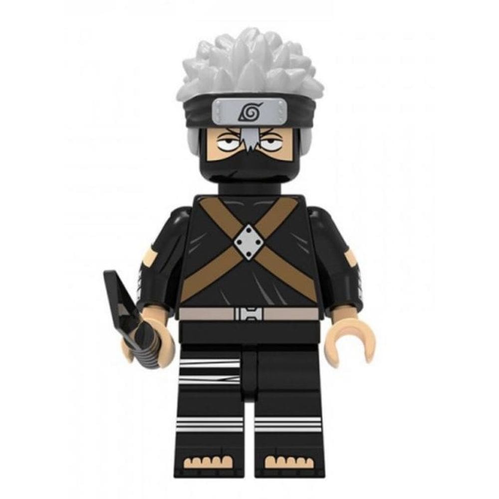 Boneco Blocos De Montar Kakashi Hatake Personagem Naruto