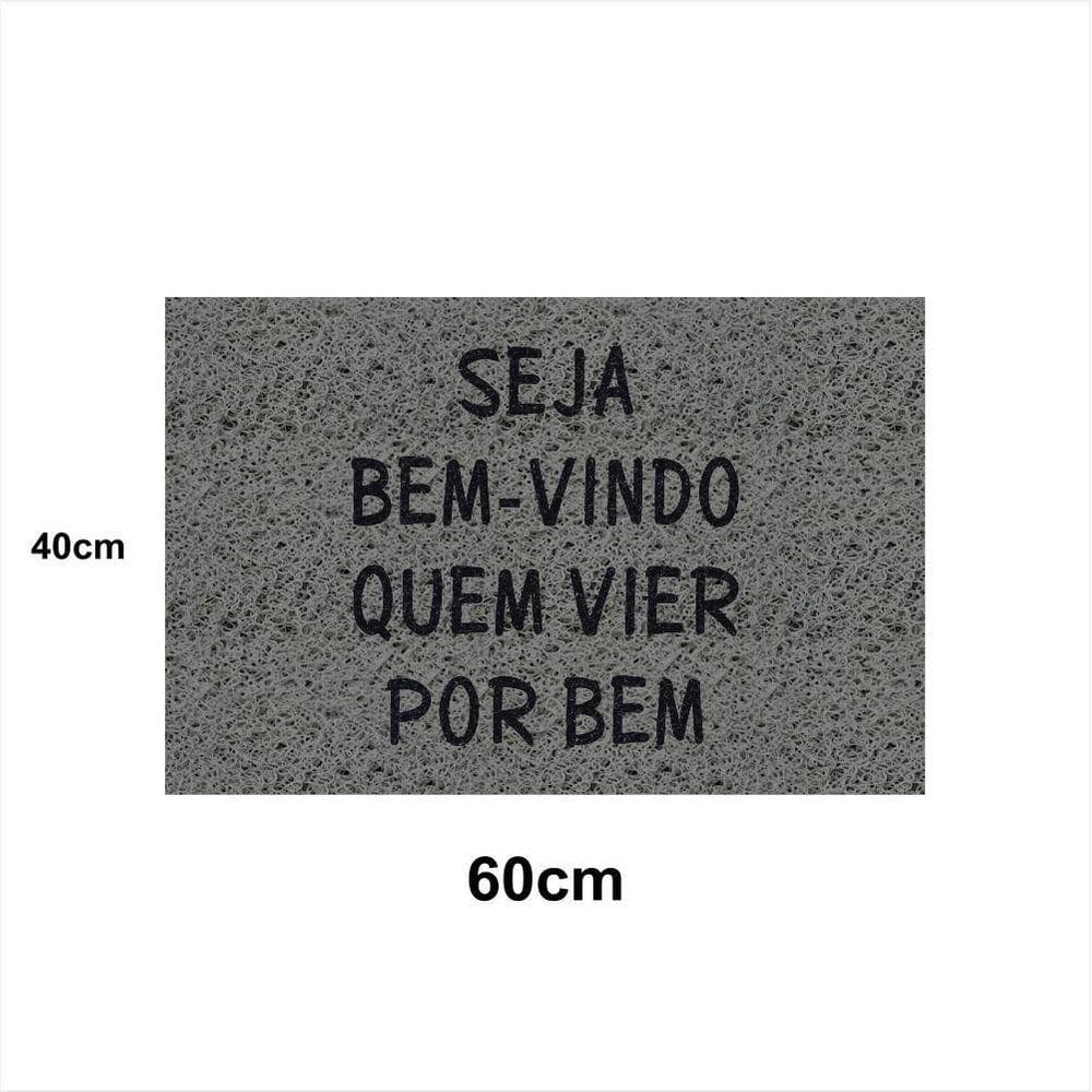 Tapete Capacho Seja Bem Vindo Vier P Bem 60X40 Casa Entrada